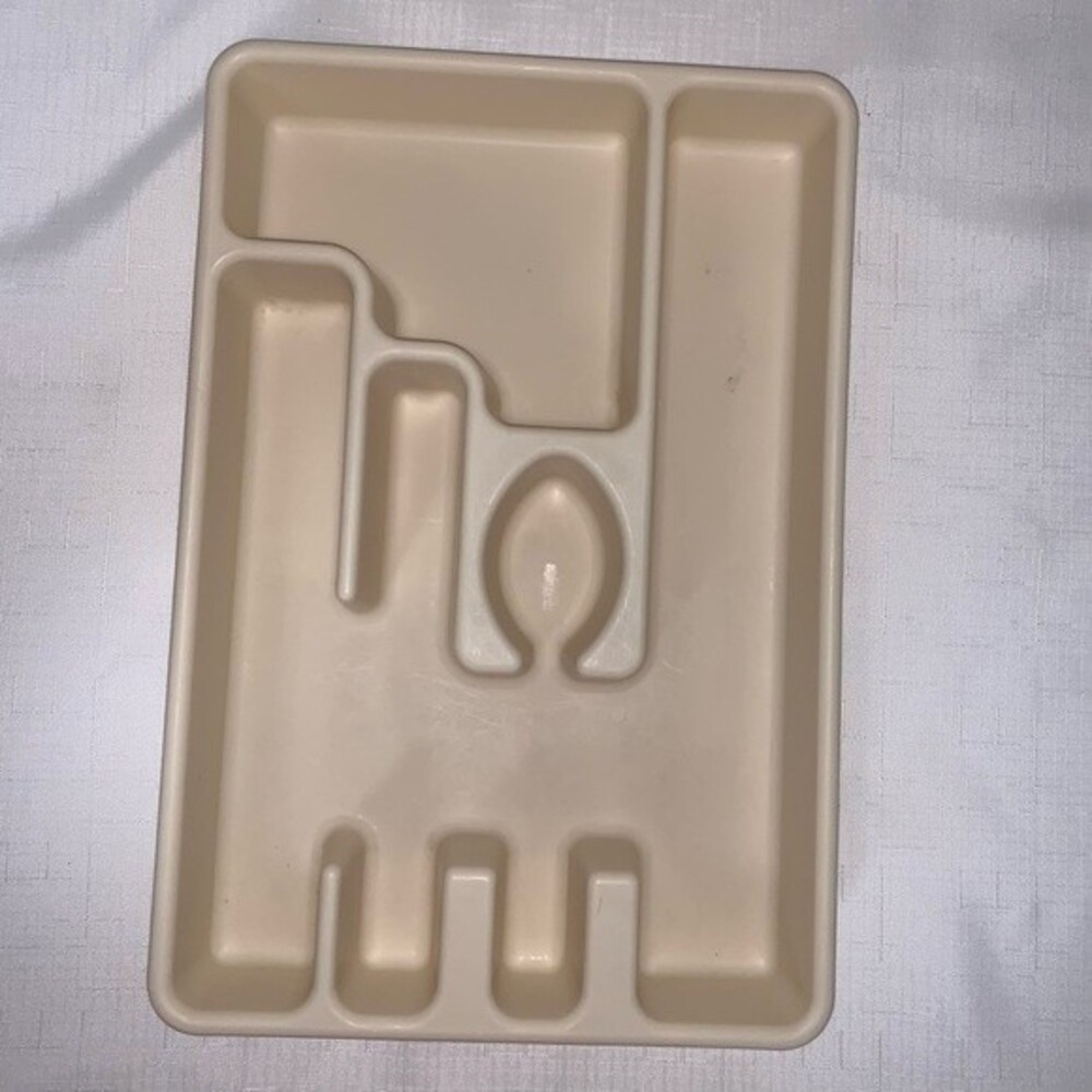 Vintage Rubbermaid Silverware Utensil Holder Drawer Organizer Storage Kitchen